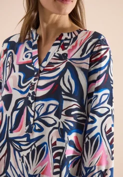 Robe longueur genou avec motif graphique