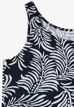 Robe longueur genou en jersey imprimé