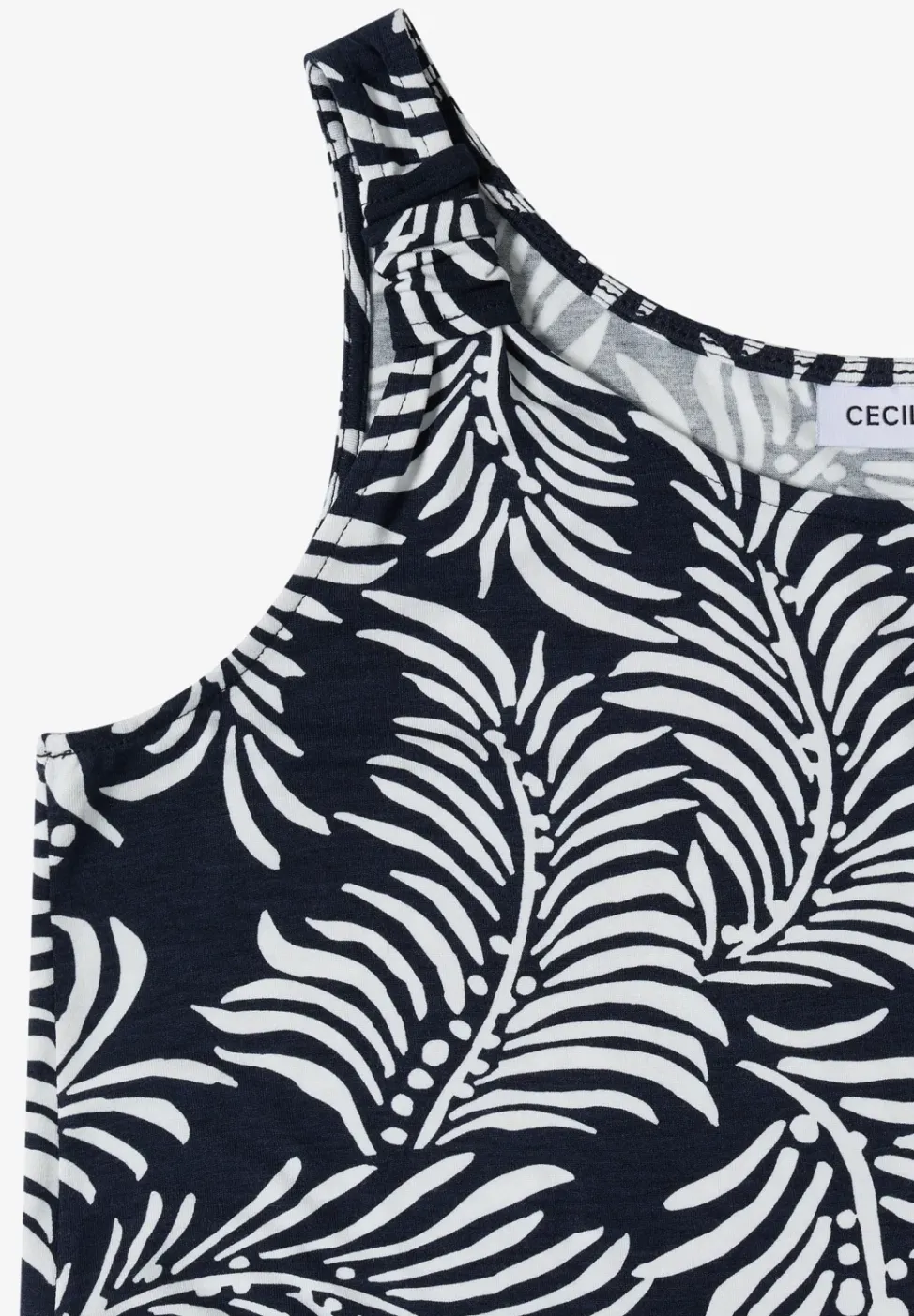 Robe longueur genou en jersey imprimé