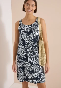 Robe longueur genou en jersey imprimé