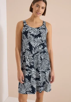 Robe longueur genou en jersey imprimé