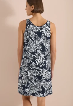 Robe longueur genou en jersey imprimé