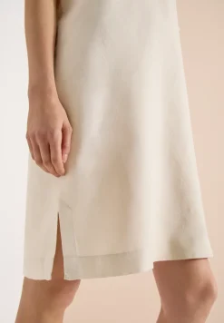 Robe longueur genou en lin mélangé