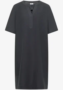 Robe longueur genou en lin mélangé