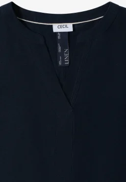 Robe longueur genou en lin mélangé
