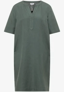 Robe longueur genou en lin mélangé