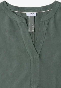 Robe longueur genou en lin mélangé