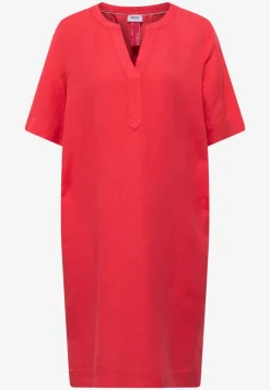 Robe longueur genou en lin mélangé