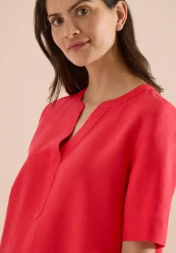 Robe longueur genou en lin mélangé