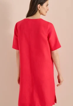 Robe longueur genou en lin mélangé