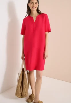 Robe longueur genou en lin mélangé
