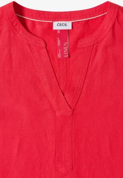 Robe longueur genou en lin mélangé