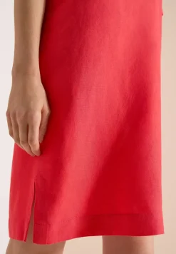 Robe longueur genou en lin mélangé