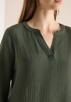 Robe longueur genou en qualité mousseline