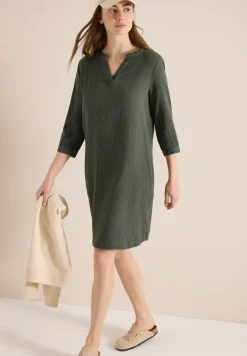 Robe longueur genou en qualité mousseline