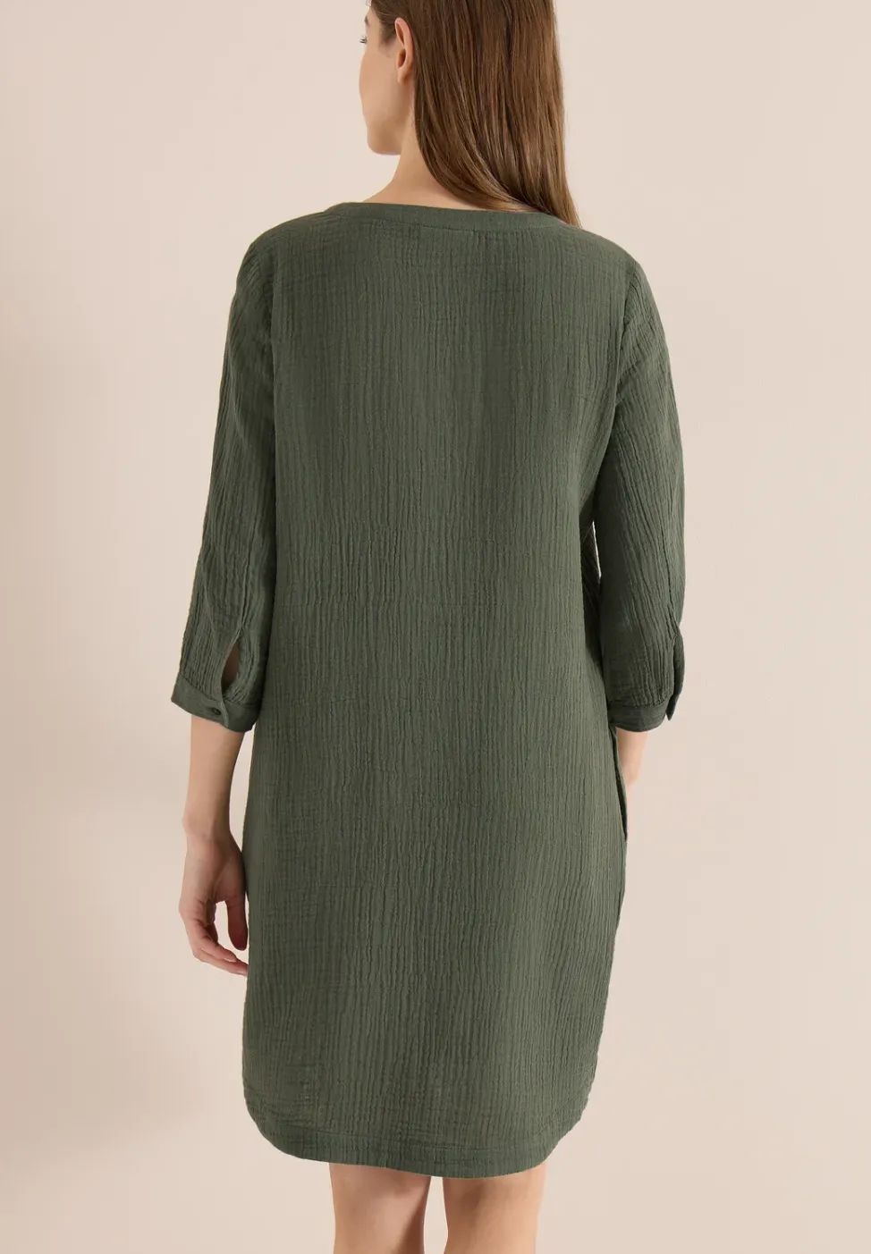 Robe longueur genou en qualité mousseline