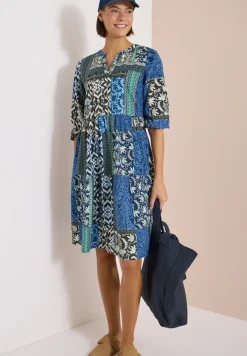 Robe longueur genou en qualité seersucker
