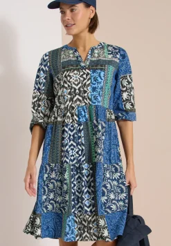 Robe longueur genou en qualité seersucker