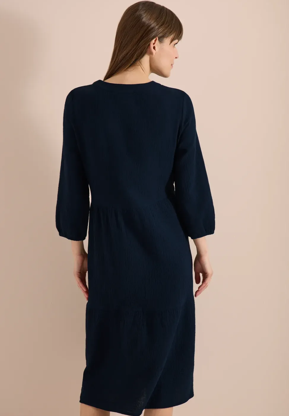 Robe longueur genou en qualité mousseline