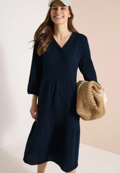Robe longueur genou en qualité mousseline