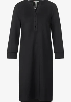 Robe à manches longues de couleur unie