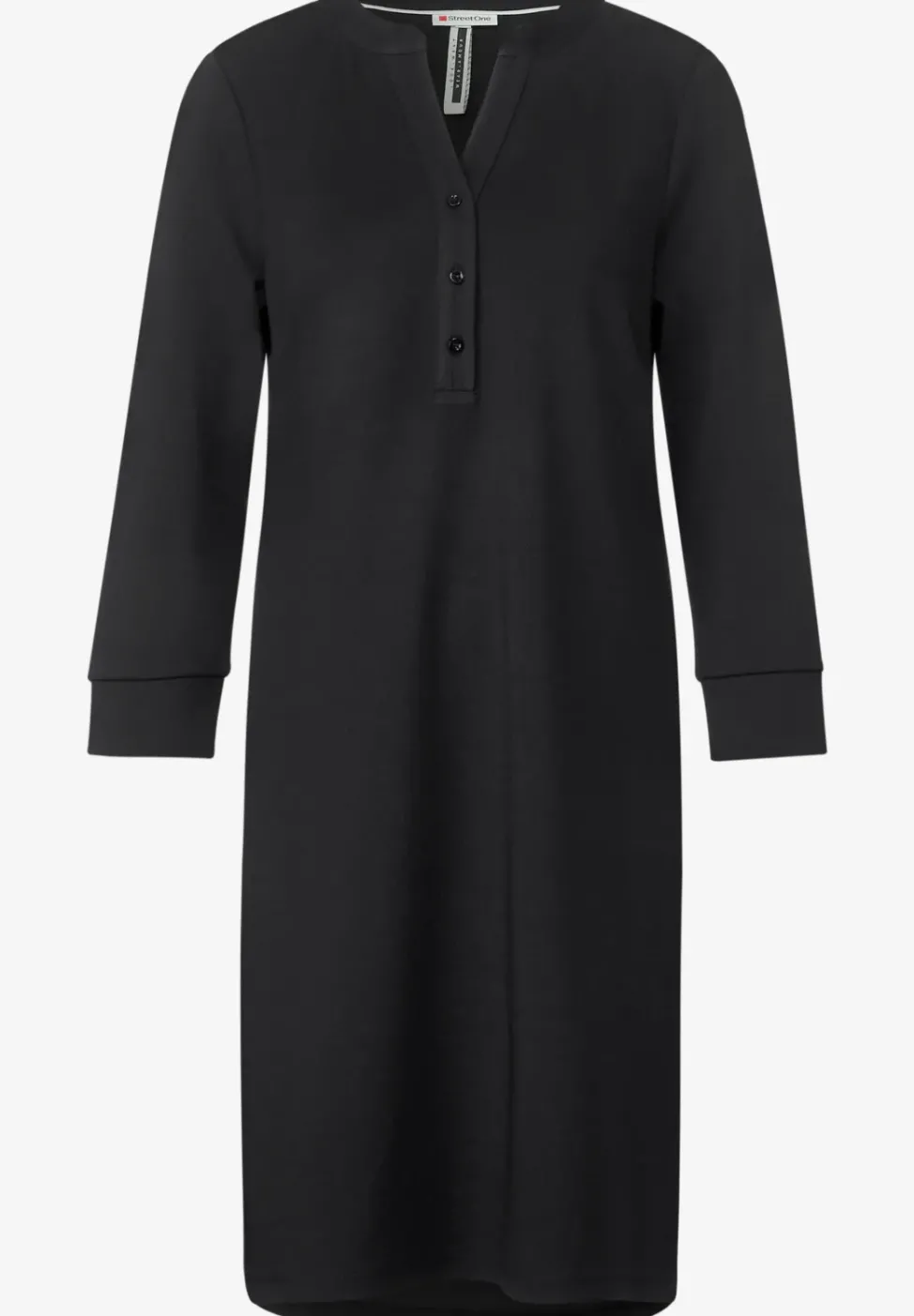 Robe à manches longues de couleur unie