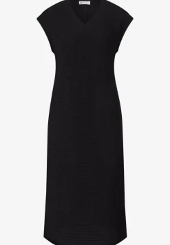Robe midi avec col en V en dentelle