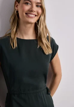 Robe midi avec décolleté U-Boot