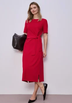 Robe midi avec détail de nœuds