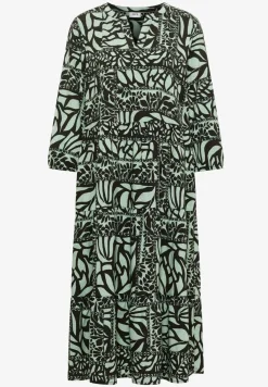 Robe midi avec imprimé patchwork