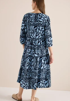 Robe midi avec imprimé patchwork