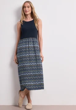 Robe midi avec jupe structurée