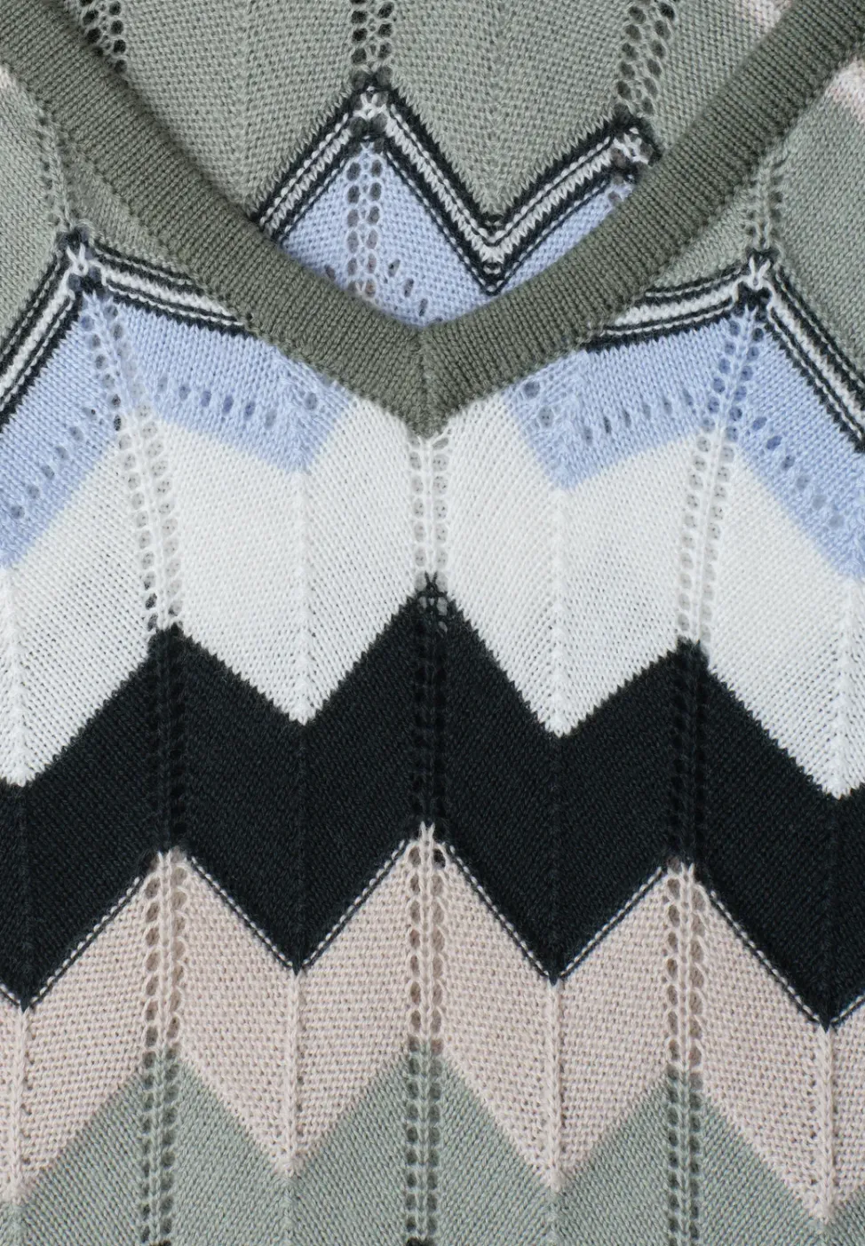 Robe midi avec motif en zigzag