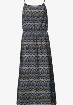 Robe midi avec motif en zigzag