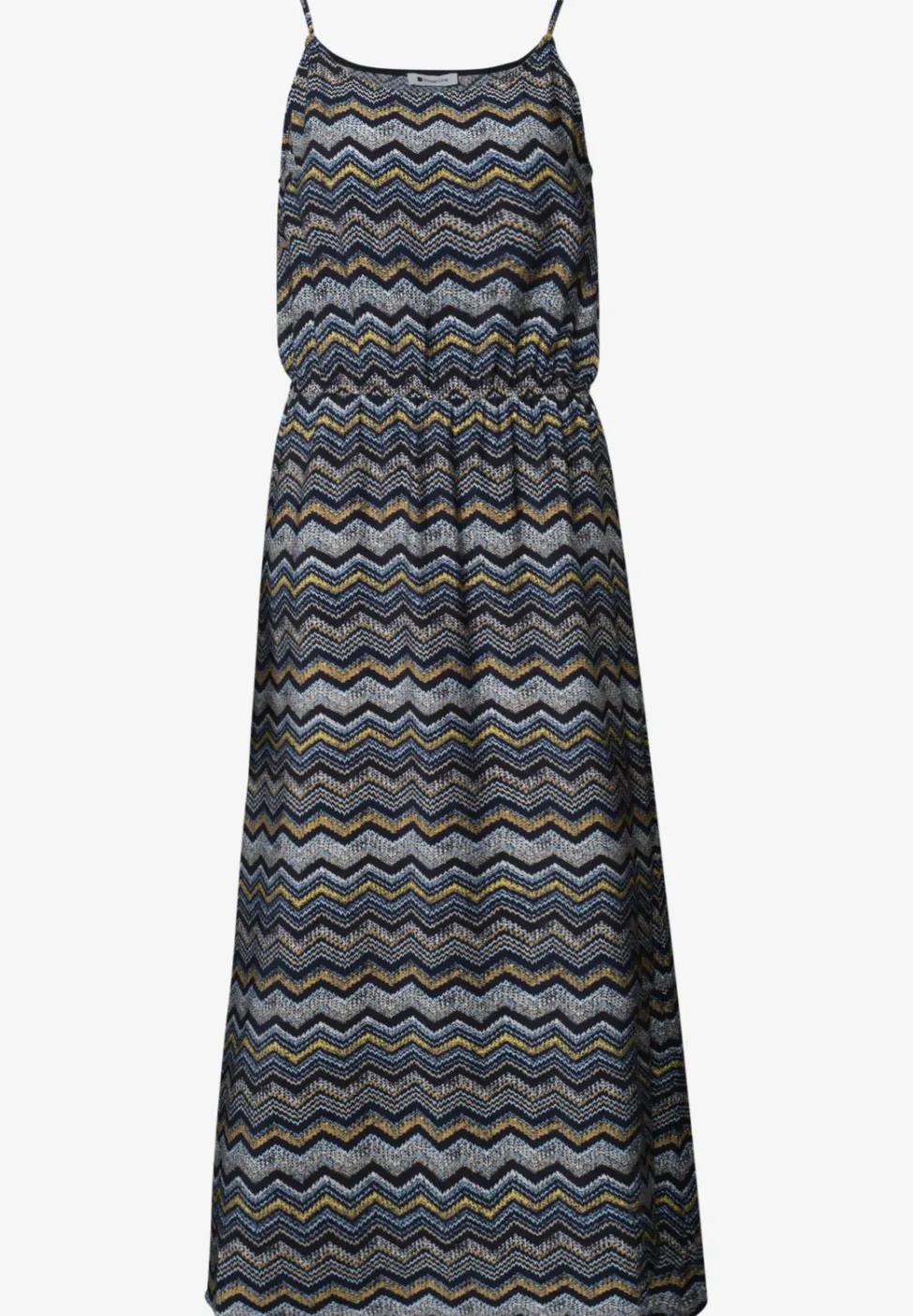 Robe midi avec motif en zigzag
