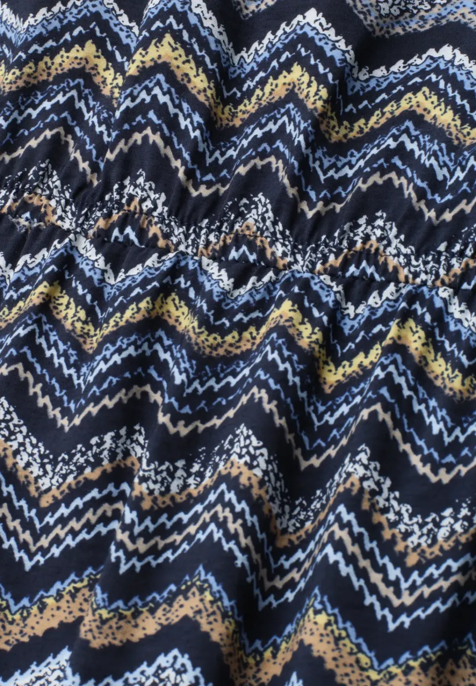 Robe midi avec motif en zigzag