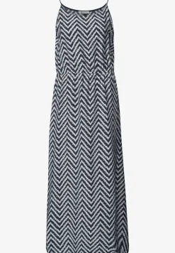 Robe midi avec motif en zigzag