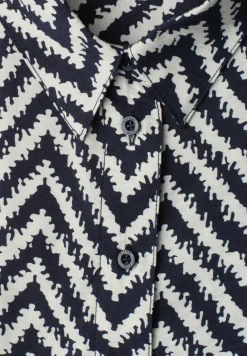 Robe midi avec motif en zigzag