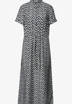 Robe midi avec motif en zigzag