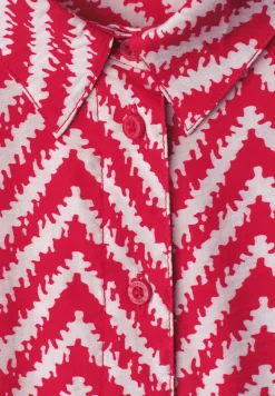 Robe midi avec motif en zigzag