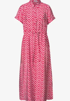 Robe midi avec motif en zigzag