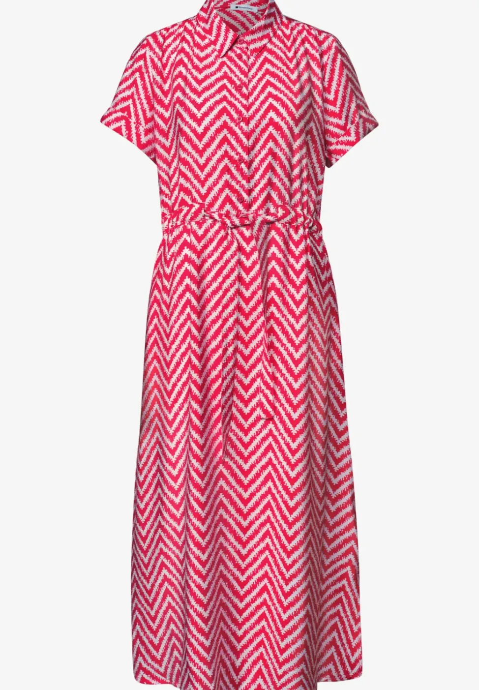 Robe midi avec motif en zigzag