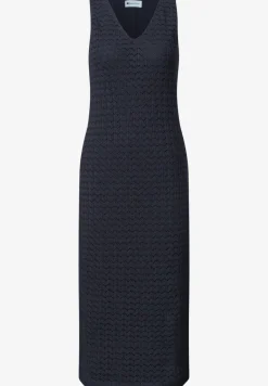 Robe midi à col V en dentelle