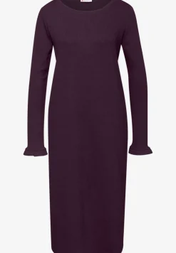 Robe midi en structure côtelée