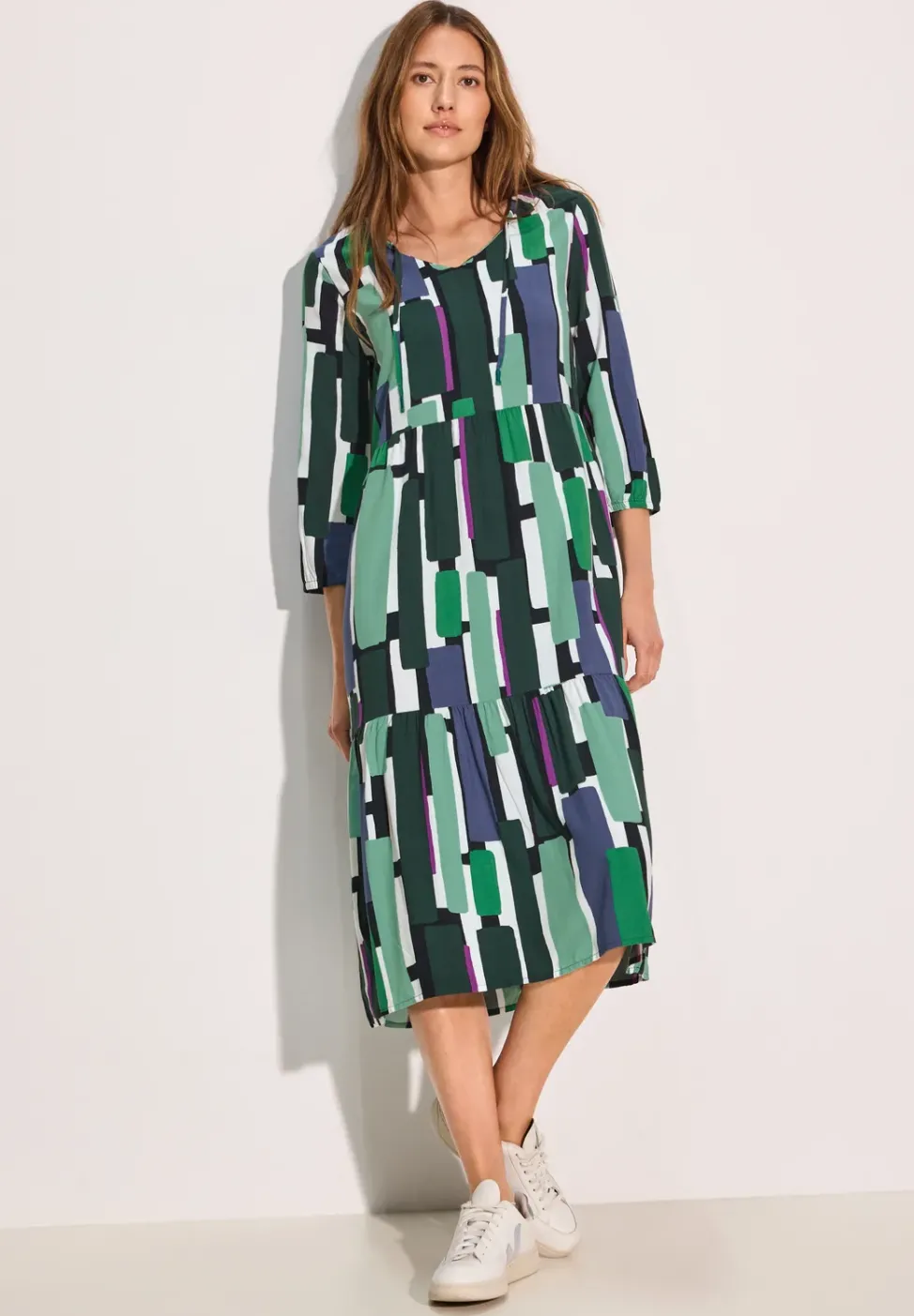 Robe midi imprimée