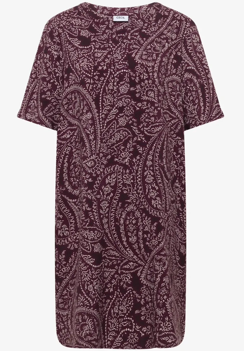 Robe midi imprimée paisley