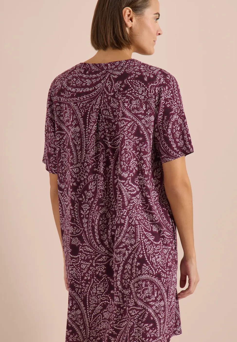 Robe midi imprimée paisley