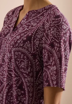 Robe midi imprimée paisley