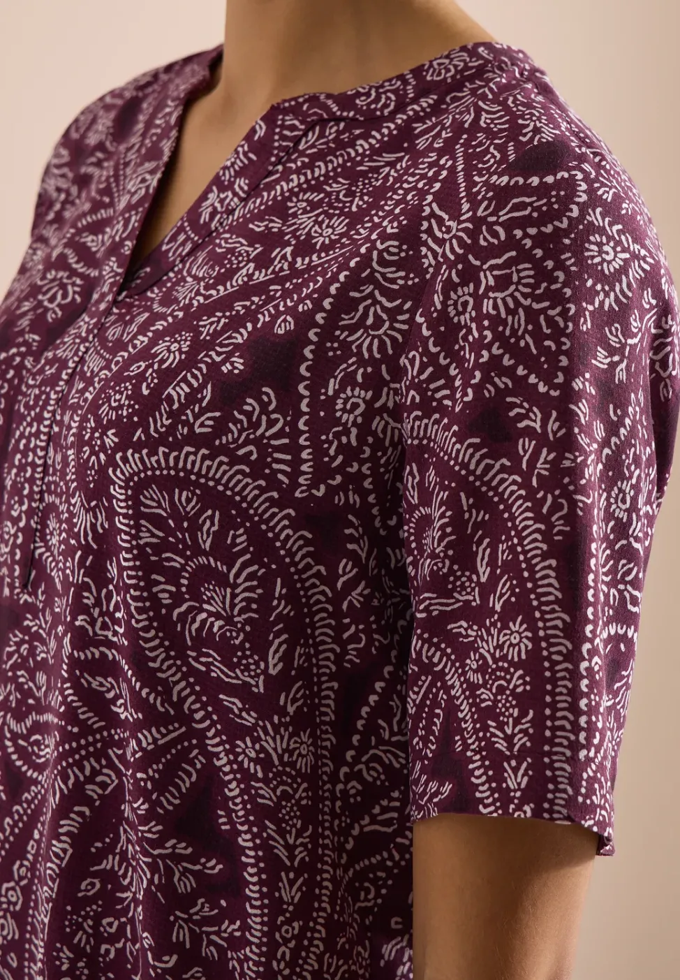 Robe midi imprimée paisley