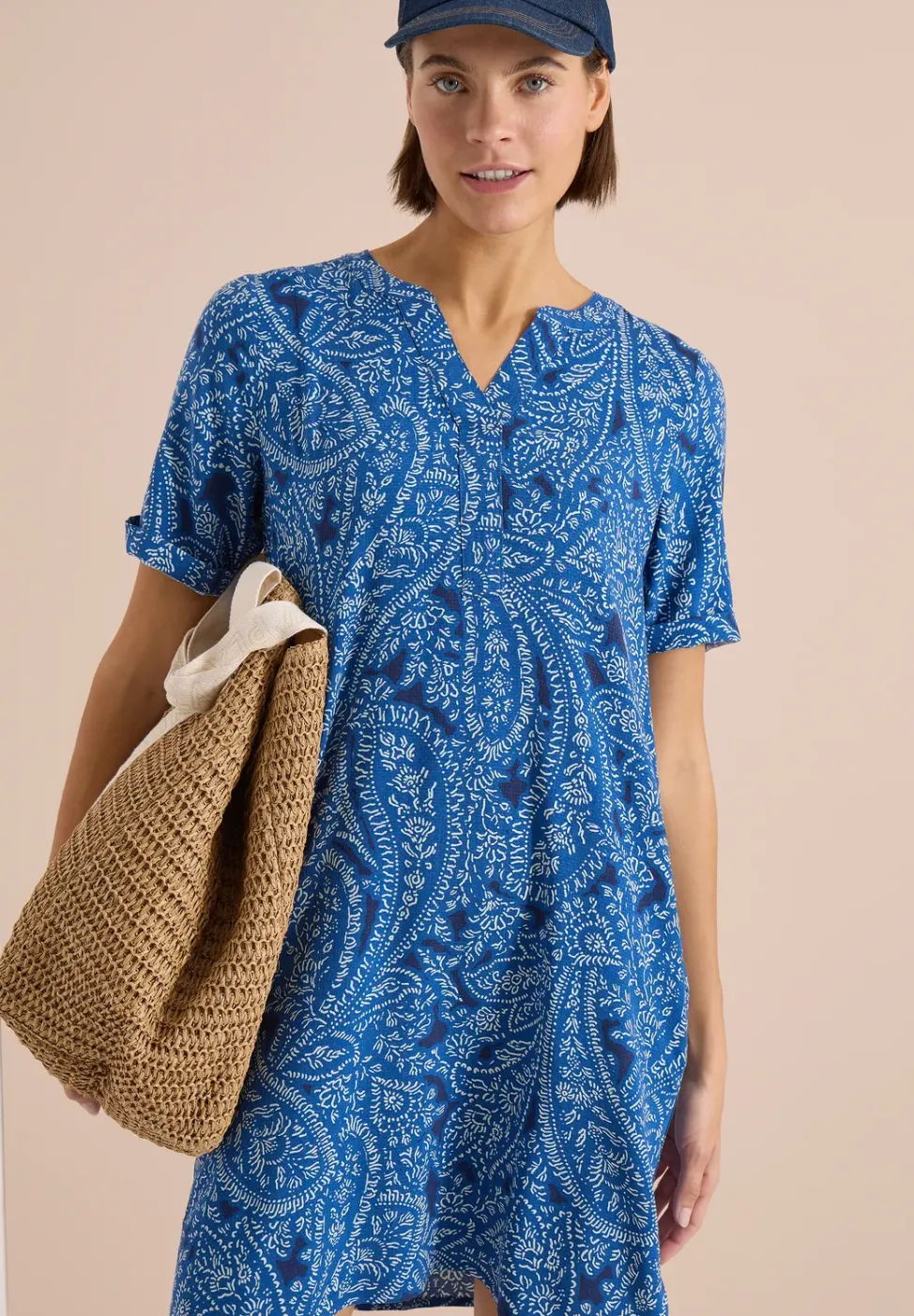 Robe midi imprimée paisley